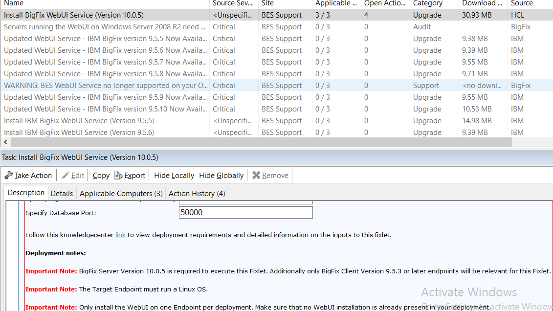 Webui installation - WebUI - BigFix Forum