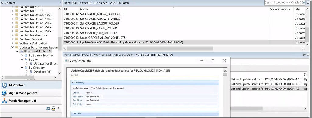 Help with Oracle Middleware patching - Patch - BigFix Forum