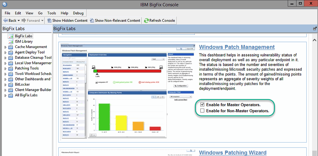Window Bigfix Panel List Installed Windows Updates and Date Installed - Reporting - BigFix ...