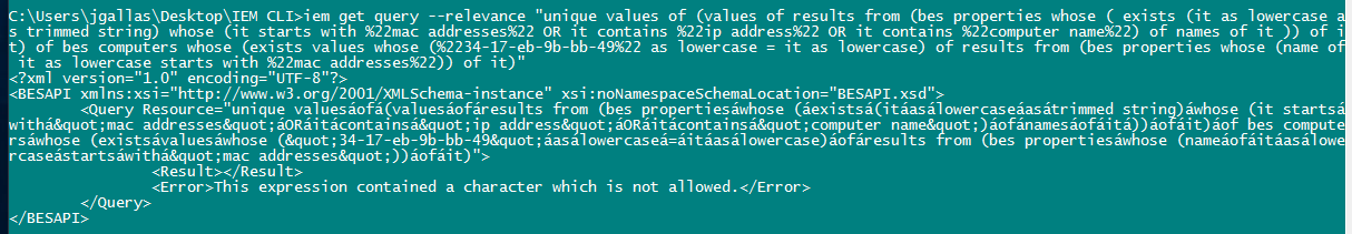 Using cli to get name of computer and ip address using mac ...