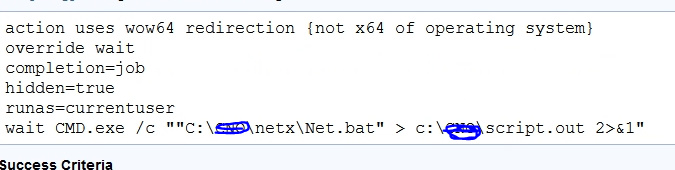 bat file not executing through Bigfix - Content Authoring - BigFix Forum