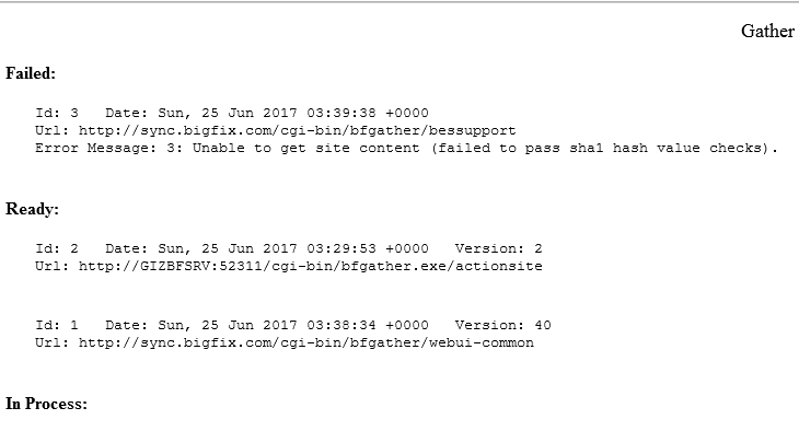 Site gather issue (bessupport) - Platform - BigFix Forum